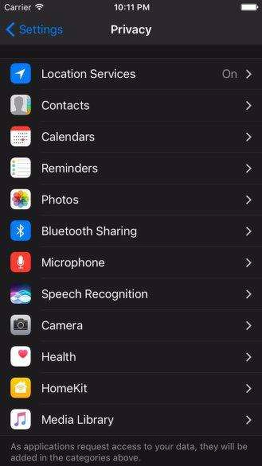 تصاویری جدید از حالت Dark Mode در iOS 10